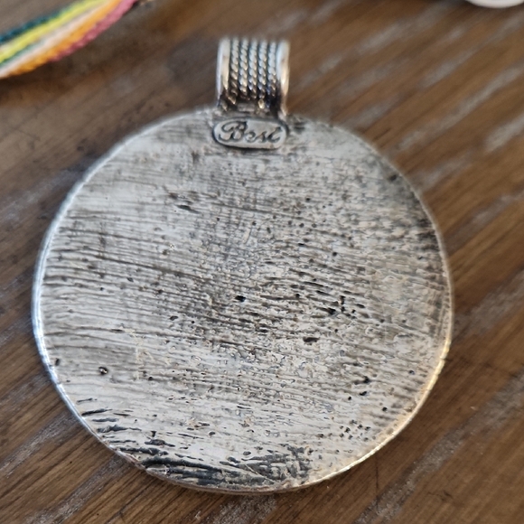 Teal and Silver Tone Pendant and NWT Bracelet - Picture 3 of 7